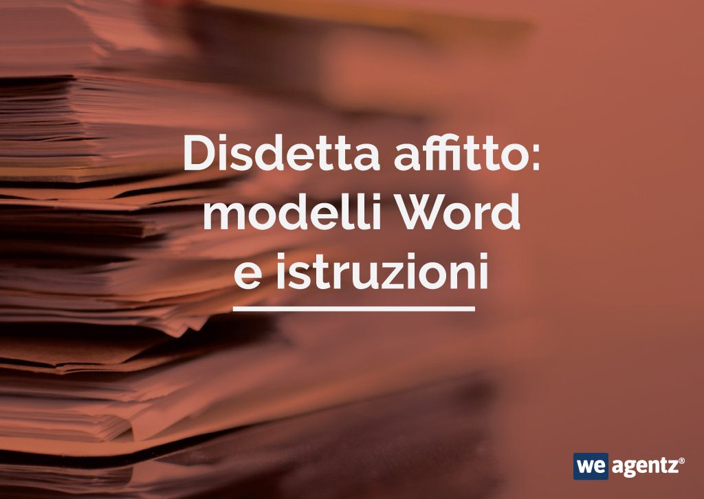 Lettera Per Disdetta Affitto 2021 Modelli Word E Istruzioni